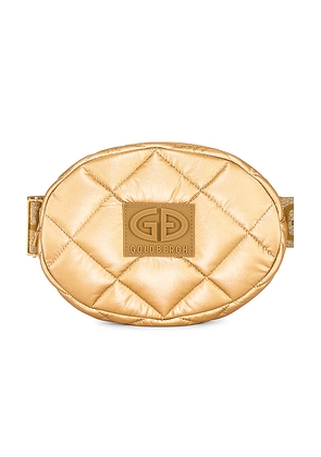 Goldbergh French Fanny Pack in Metallic Gold.