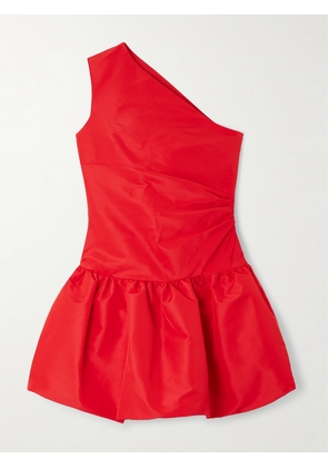 Patou - One-shoulder Recycled-faille Mini Dress - Red - FR 34,FR 36,FR 38,FR 40,FR 42,FR 44