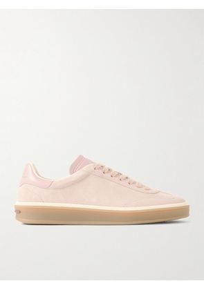 Loro Piana - Tennis Walk Leather-trimmed Suede Sneakers - Pink - IT36,IT36.5,IT37,IT37.5,IT38,IT38.5,IT39,IT39.5,IT40,IT40.5,IT41