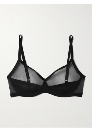 Commando - Stretch-mesh Soft-cup Bra - Black - x small,small,medium,large,x large