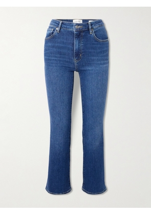 FRAME - Reboot Crop Stretch High-rise Bootcut Jeans - Blue - 23,24,25,26,27,28,29,30,31,32