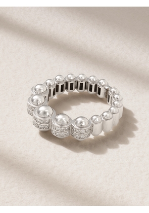 L’Atelier Nawbar - The Atom 18-karat White Gold Ring - Silver - 49,52,54,56