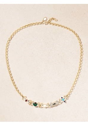 L’Atelier Nawbar - Milky Way 18-karat Gold Multi-stone Necklace - One size
