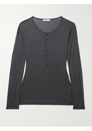 LEMAIRE - Silk-jersey T-shirt - Gray - x small,small,medium,large