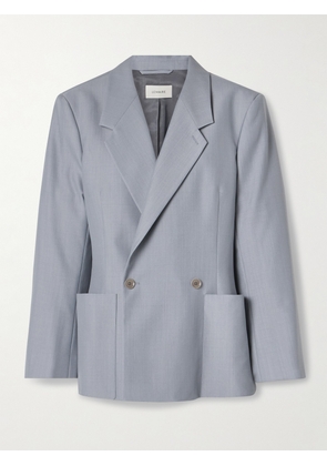 LEMAIRE - Double-breasted Woven Blazer - Blue - FR 32,FR 34,FR 36,FR 38,FR 40,FR 42