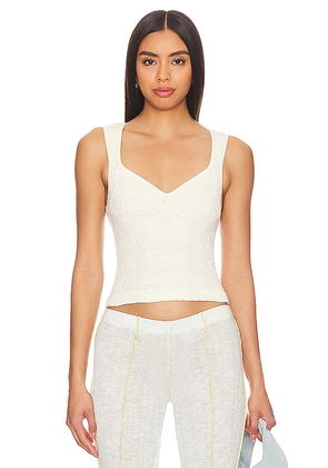Free People x Intimately FP Love Letter Sweetheart Cami In Ivory in Ivory. Size M/L. Also in XL.