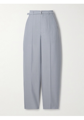 LEMAIRE - Belted Woven Straight-leg Pants - Blue - FR 32,FR 34,FR 36,FR 38,FR 40,FR 42