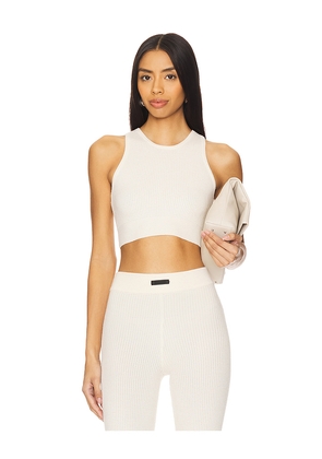 Fear of God ESSENTIALS Waffle Sport Tank in White. Size L. Also in XS, M.