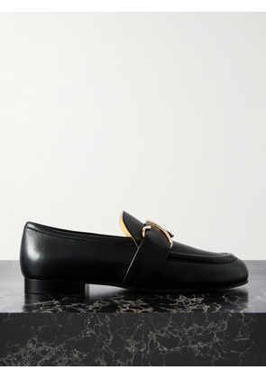 Proenza Schouler - Monogram Embellished Leather Loafers - Black - IT35,IT36,IT36.5,IT37,IT37.5,IT38,IT38.5,IT39,IT39.5,IT40,IT40.5,IT41