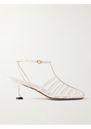 Proenza Schouler - Tee Cage Leather Sandals - White - IT35,IT36,IT37,IT37.5,IT38,IT38.5,IT39,IT39.5,IT40,IT41