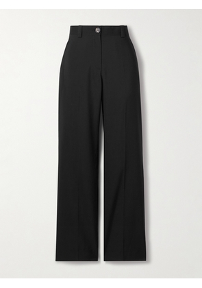 Veronica de Piante - Avery Grain De Poudre Wool Wide-leg Pants - Black - IT36,IT38,IT40,IT42,IT44,IT46