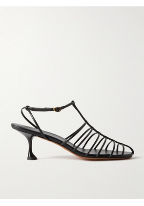 Proenza Schouler - Tee Cage Leather Sandals - Black - IT35,IT36,IT37,IT37.5,IT38,IT38.5,IT39,IT39.5,IT40,IT41
