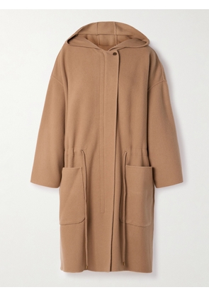 Max Mara - Miele Hooded Wool-blend Felt Coat - Brown - x small,small,medium,large