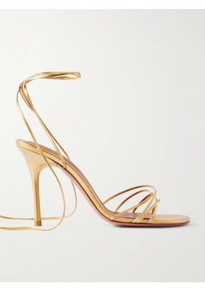 Amina Muaddi - Lori Metallic Leather Sandals - Gold - IT36,IT36.5,IT37,IT37.5,IT38,IT38.5,IT39,IT39.5,IT40,IT40.5,IT41,IT41.5,IT42