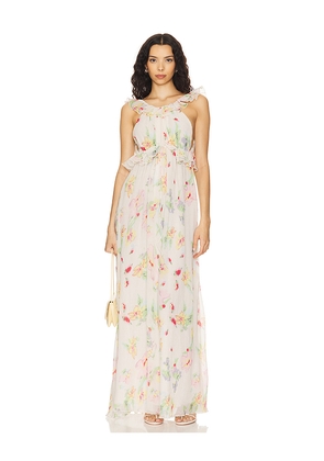 For Love & Lemons Abby Maxi Dress in Cream. Size M. Also in L.