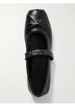 Marni - Embossed Leather Mary Jane Ballet Flats - Black - IT35,IT35.5,IT36,IT37,IT37.5,IT38,IT38.5,IT39,IT39.5,IT40,IT40.5,IT41