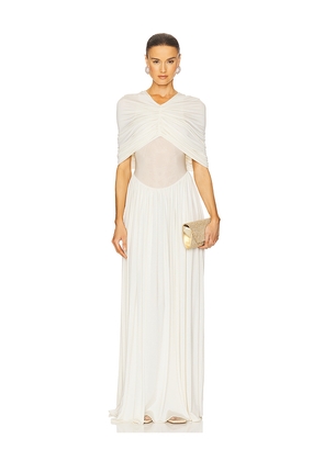 Helsa Philomena Jersey Dress in Cream. Size L. Also in XL.