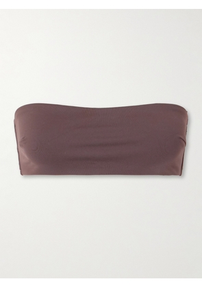 ST. AGNI - Recycled Bandeau Bikini Top - Brown - x small,small,medium,large,x large