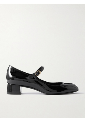 Stuart Weitzman - Vivienne Patent-leather Mary Jane Pumps - Black - US5,US5.5,US6,US6.5,US7,US7.5,US8,US8.5,US9,US9.5,US10,US10.5,US11,US11.5,US12