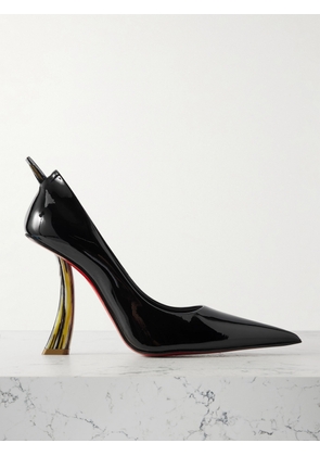 Christian Louboutin - Kate Clawmax 100 Spiked Patent-leather Pumps - Black - IT36.5,IT37,IT37.5,IT38,IT38.5,IT39,IT39.5,IT40,IT40.5,IT41,IT41.5,IT42
