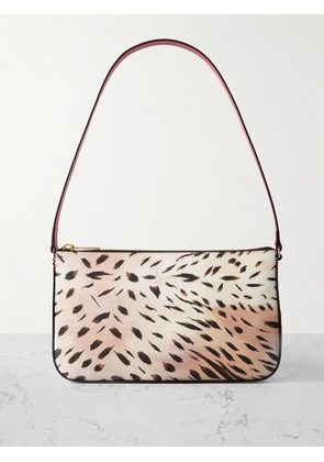 Christian Louboutin - Loubila Leopard-print Leather Shoulder Bag - Animal print - One size