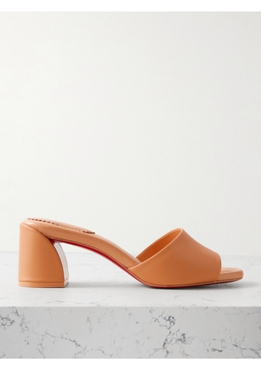 Christian Louboutin - Jane 55 Leather Mules - Orange - IT36,IT36.5,IT37,IT37.5,IT38,IT38.5,IT39,IT39.5,IT40,IT40.5,IT41,IT42