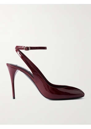 Alaïa - 90 Patent-leather Pumps - Burgundy - IT35,IT36,IT37,IT38,IT39,IT40,IT41