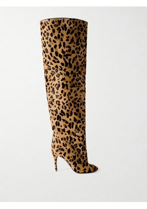 Alaïa - Leopard-print Calf Hair Over-the-knee Boots - Animal print - IT36,IT37,IT38,IT39,IT40,IT41