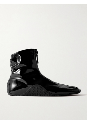 Alaïa - Glossed Ankle Boots - Black - IT36,IT37,IT38,IT39,IT40,IT41,IT42