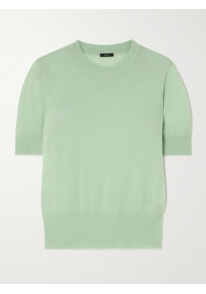 Joseph - Cashair Cashmere Top - Green - x small,small,medium,large,x large