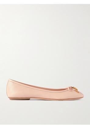 Chloé - Iris Embellished Leather Ballet Flats - Neutrals - IT36,IT36.5,IT37,IT37.5,IT38,IT38.5,IT39,IT39.5,IT40,IT40.5,IT41