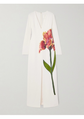 Costarellos - Jennis Sequin-embellished Embroidered Crepe Gown - Ecru - FR 32,FR 34,FR 36,FR 38,FR 40,FR 42,FR 44