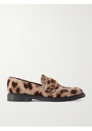 Chloé - Marcie Leopard-print Velvet Loafers - Animal print - IT36,IT36.5,IT37,IT37.5,IT38,IT38.5,IT39,IT39.5,IT40,IT40.5,IT41