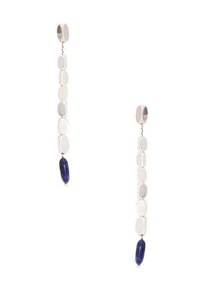 Isabel Marant Leotie Earrings in Metallic Silver.