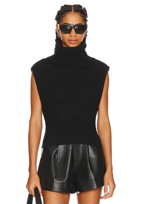 SIMKHAI Maple Sweater Top in Black. Size S. Also in XS.