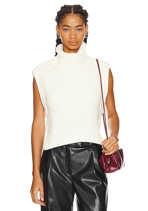 SIMKHAI Maple Sweater Top in White. Size L. Also in M, XS.
