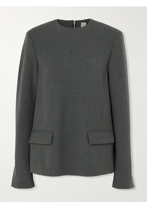 TOTEME - Recycled Twill Blouse - Gray - DK32,DK34,DK36,DK38,DK40,DK42