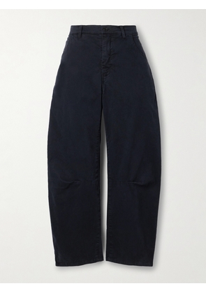 Nili Lotan - Emerson Cotton-blend Twill Tapered Pants - Blue - US00,US0,US2,US4,US6,US8,US10,US12