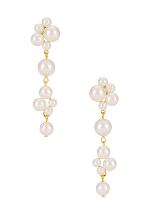 Jennifer Behr Pernilla Earrings in Ivory.