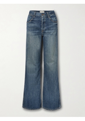 Nili Lotan - Terrell Frayed High-rise Straight-leg Jeans - Blue - 24,25,26,27,28,29,30