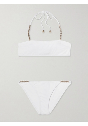 Gucci - Sparkling Chain-trimmed Bikini - White - XS,S,M,L