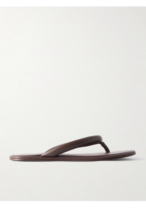 ST. AGNI - Sumi Padded Leather Flip Flops - Brown - IT35,IT36,IT37,IT38,IT39,IT40,IT41,IT42