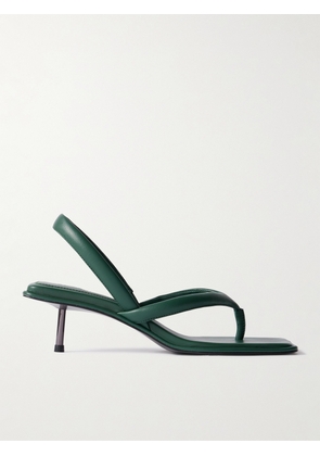 ST. AGNI - Leather Slingback Sandals - Green - IT35,IT36,IT37,IT38,IT39,IT40,IT41,IT42