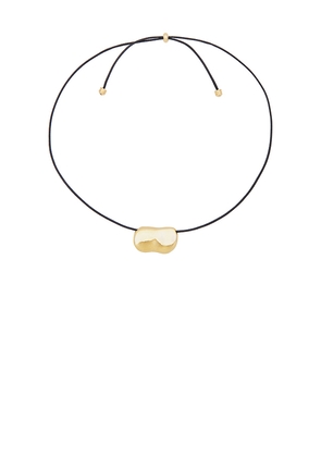 Heaven Mayhem Pebble Necklace in Metallic Gold.