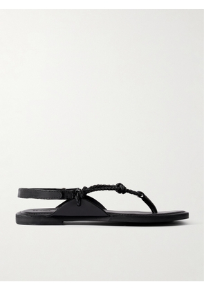 ST. AGNI - Woven Leather Sandals - Black - IT35,IT36,IT37,IT38,IT39,IT40,IT41,IT42