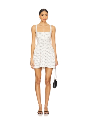 Free People Printed Astrid Mini Dress in Ivory. Size L. Also in XL.