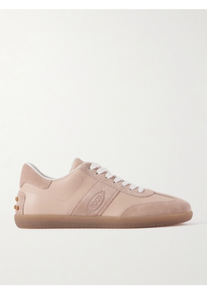 Tod's - Cassetta Suede-trimmed Leather Sneakers - Neutrals - IT36,IT36.5,IT37,IT37.5,IT38,IT38.5,IT39,IT39.5,IT40,IT40.5,IT41,IT41.5,IT42