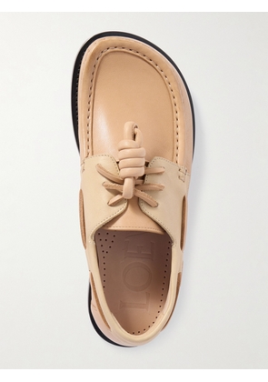 LOEWE - Campo Knotted Leather Loafers - Neutrals - IT36,IT37,IT38,IT39,IT40,IT41