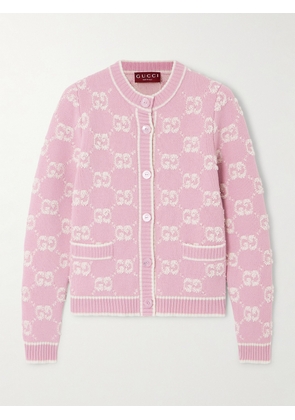 Gucci - Wool Bouclé-jacquard Cardigan - Pink - XXS,XS,S,M,L,XL,XXL