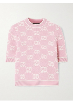 Gucci - Wool Bouclé-jacquard Sweater - Pink - XXS,XS,S,M,L,XL,XXL